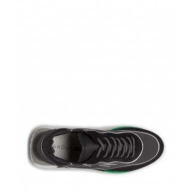 Sneakers Hommes GHOUD Venice RMLM NS18 Blk Blk Chamois Tissu Noir