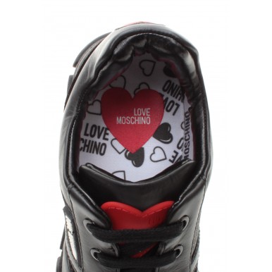 Sneakers Donna LOVE MOSCHINO JA15664 Gli Cro Ne Pelle Nera
