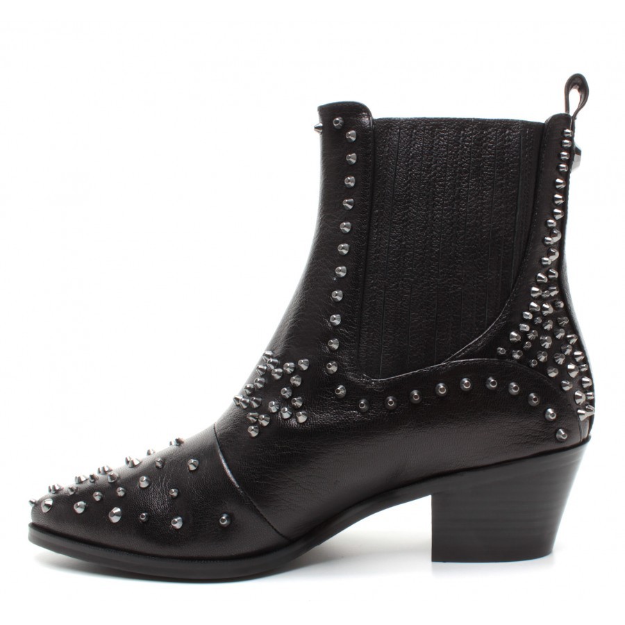 Women's Boots LIU JO Milano Bonnie 5 Bootie Nappa Leather Black