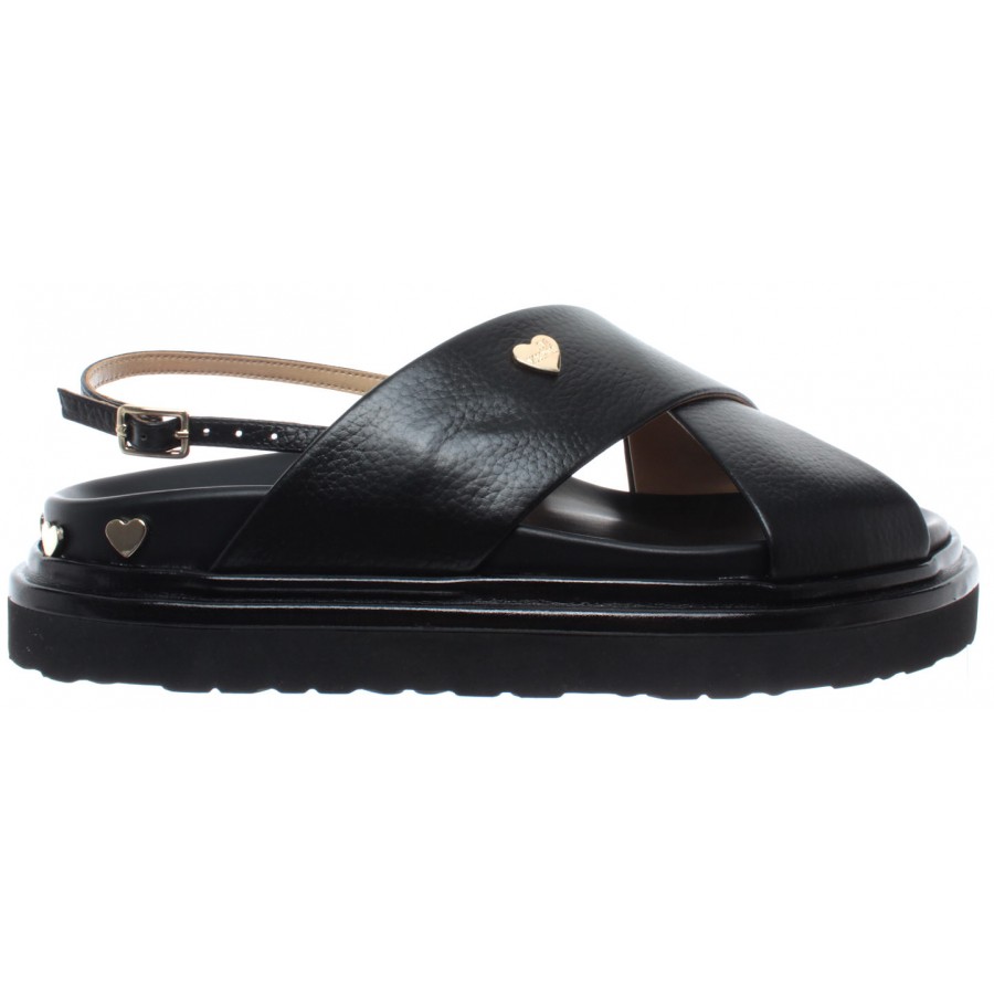 moschino black sandals
