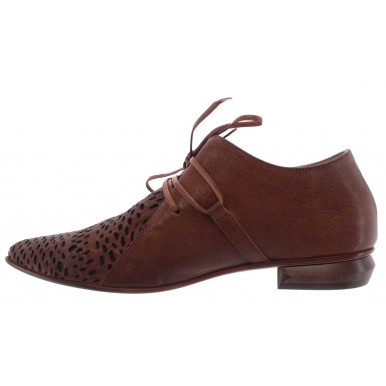 Chaussures Femmes iXOS Splonge Marron Cuir Made In Italy Nouveau