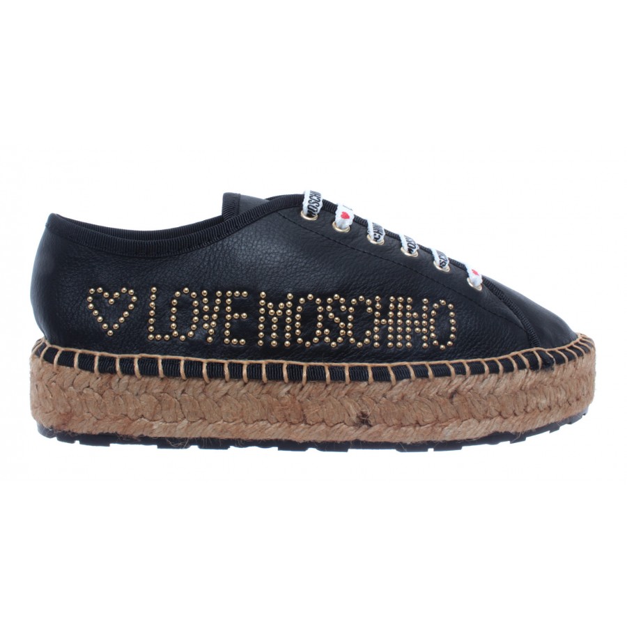 Shoes Sneakers LOVE MOSCHINO Leather New