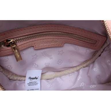 Women's Shoulder Bag BAGGHY Venezia Logo Olivia Crossbody U Mousse Cipria Pink