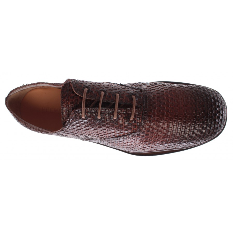 Herren Klassische Schuhe PREMIATA 31204 Lario Cuoio Leder Braun Made In Italy