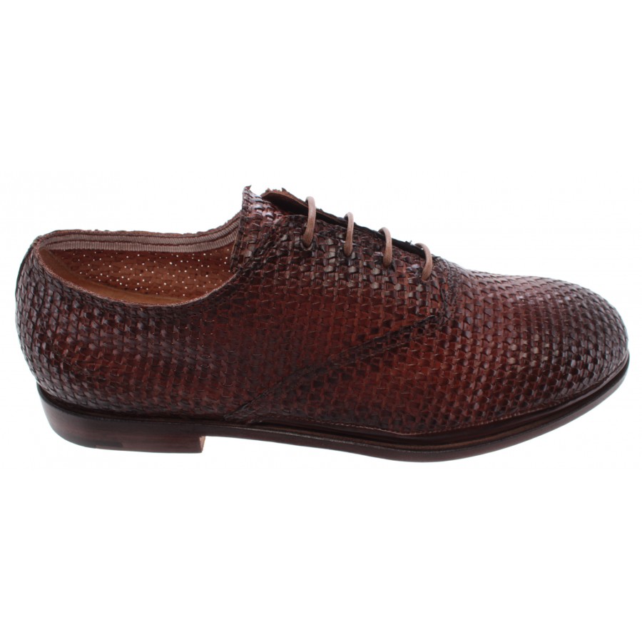 Herren Klassische Schuhe PREMIATA 31204 Lario Cuoio Leder Braun Made In Italy