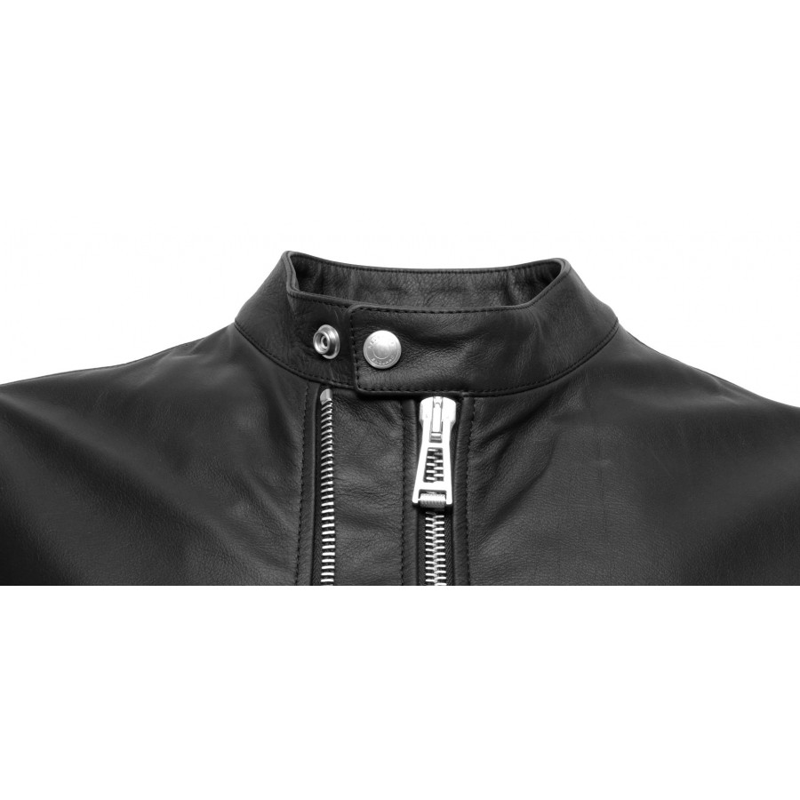BELSTAFF Men's Jacket 71020725 Arnos Black Leather Black Zip New