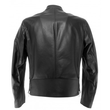 BELSTAFF Men's Jacket 71020725 Arnos Black Leather Black Zip New
