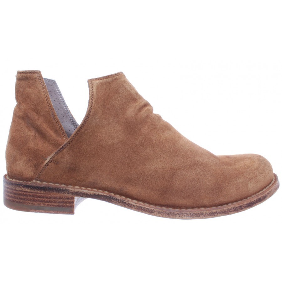 OFFICINE CREATIVE Women's Shoes Ankle Boots Legrand /135 Softy Cognac Suede New