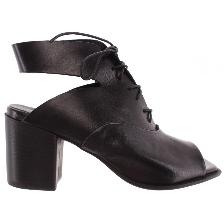 PANTANETTI Chaussures Femme Sandale Talon 12402G Sanelle Nero Cuir Noir Nouveau