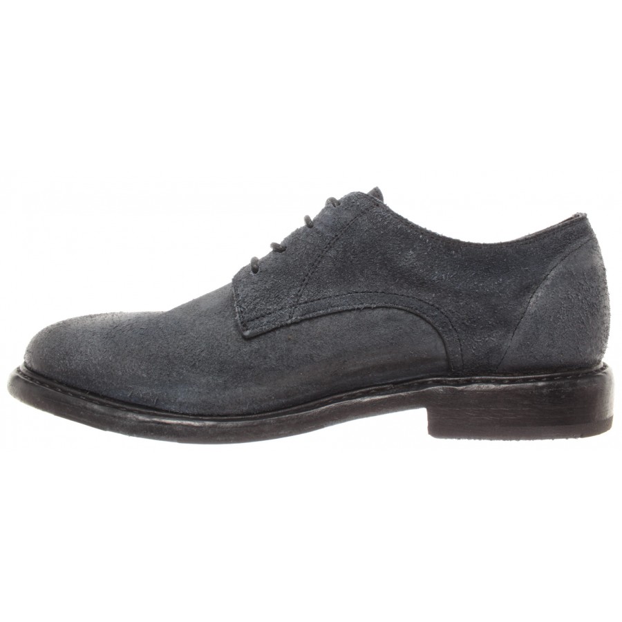 Men's Shoes FIORENTINI + BAKER Baxter Benji-sw Suede Navy Blue Made In Italy