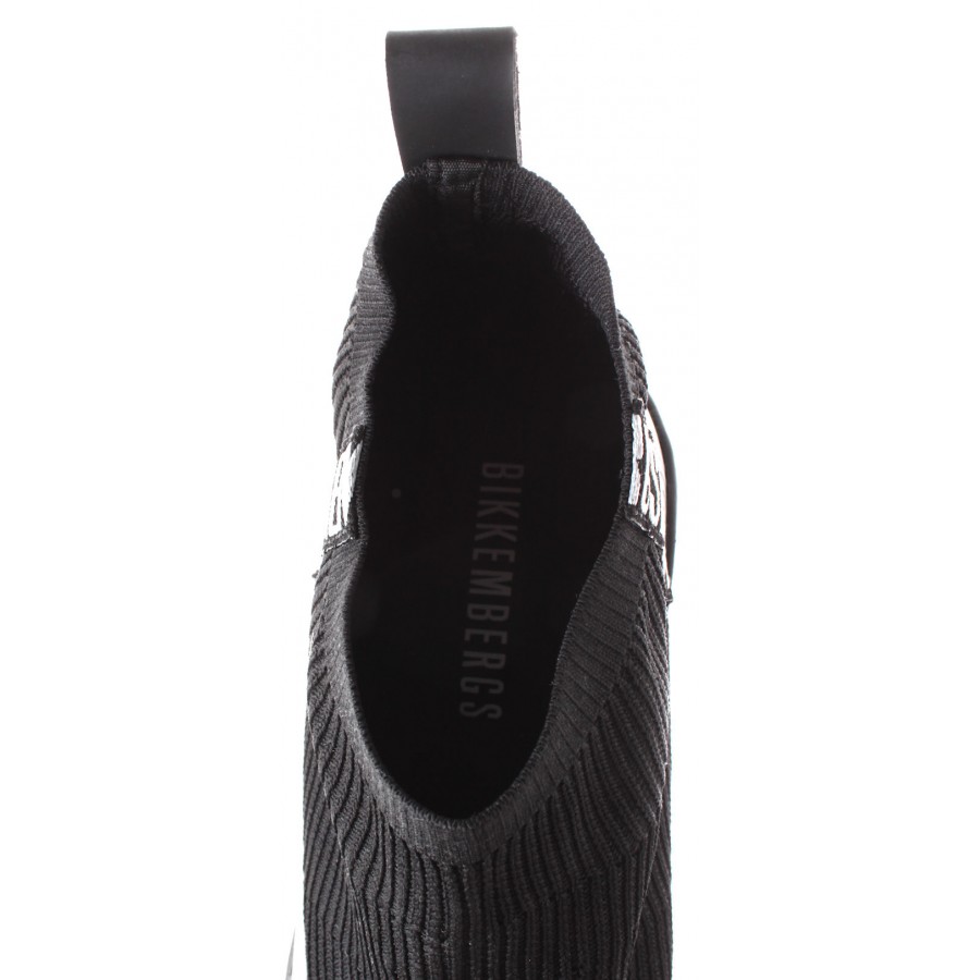 BIKKEMBERGS Scarpe Uomo Sneakers Slip On Fighter 2094 Low Shoe Fabric Tpu Black