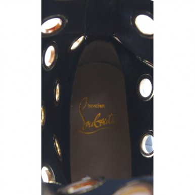 Chaussures Femme Bottes CHRISTIAN LOUBOUTIN Apollobotta Calf Black Gold Italy