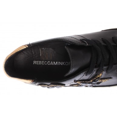 Chaussure Femme Sneakers REBECCA MINKOFF 00MW NA02 Swarovski Nappa Black Noir