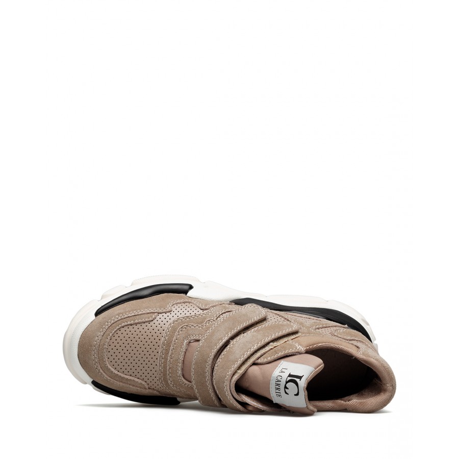 Sneakers Donna LA CARRIE P011K Crosta Sab Pelle Sintetica Beige