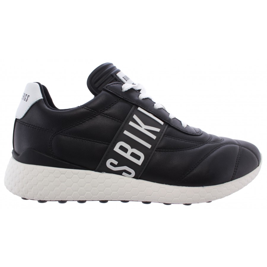 Herren Schuhe Sneakers BIKKEMBERGS BKE 108711 Strik ER 895 Leather Black White 