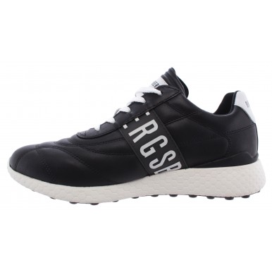 Men's Shoes Sneakers BIKKEMBERGS BKE 108711 Strik ER 895 Leather Black White New