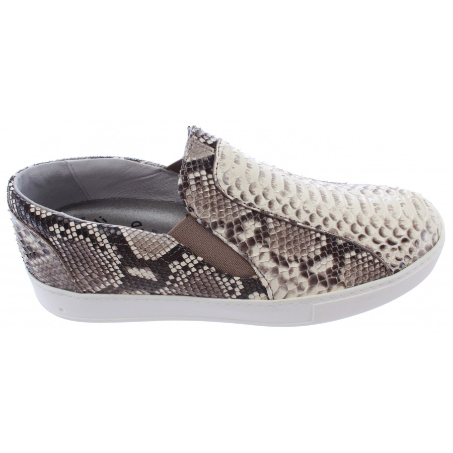 Chaussure Femmes Sneakers ROBERTO BOTTICELLI Limited Python Rock Beige Italy New