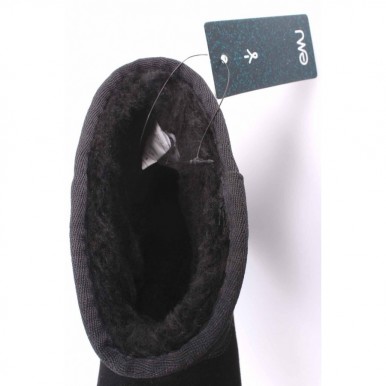 Damen Stiefeletten Schuhe EMU Spindle Mini W11019 Black Noir Wollfutter Neu