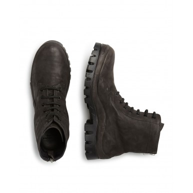 Men's Ankle Boots OFFICINE CREATIVE Cleantrek 002 Nero Leather Black