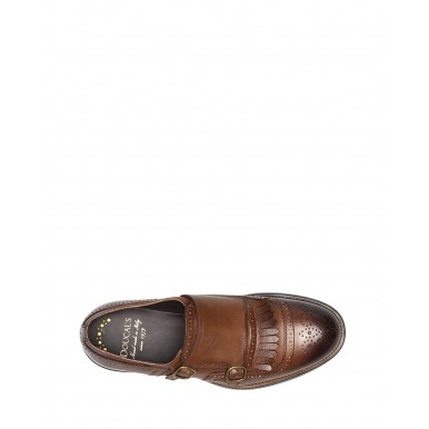 Men's Elegant Shoes DOUCAL'S Triumph Marrone Leather Brown