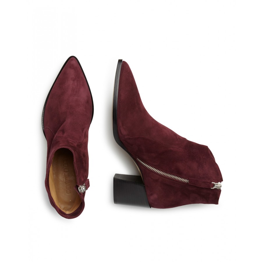 Chaussures Bottes Femme POMME D'OR 5300B Bordeaux Chamois