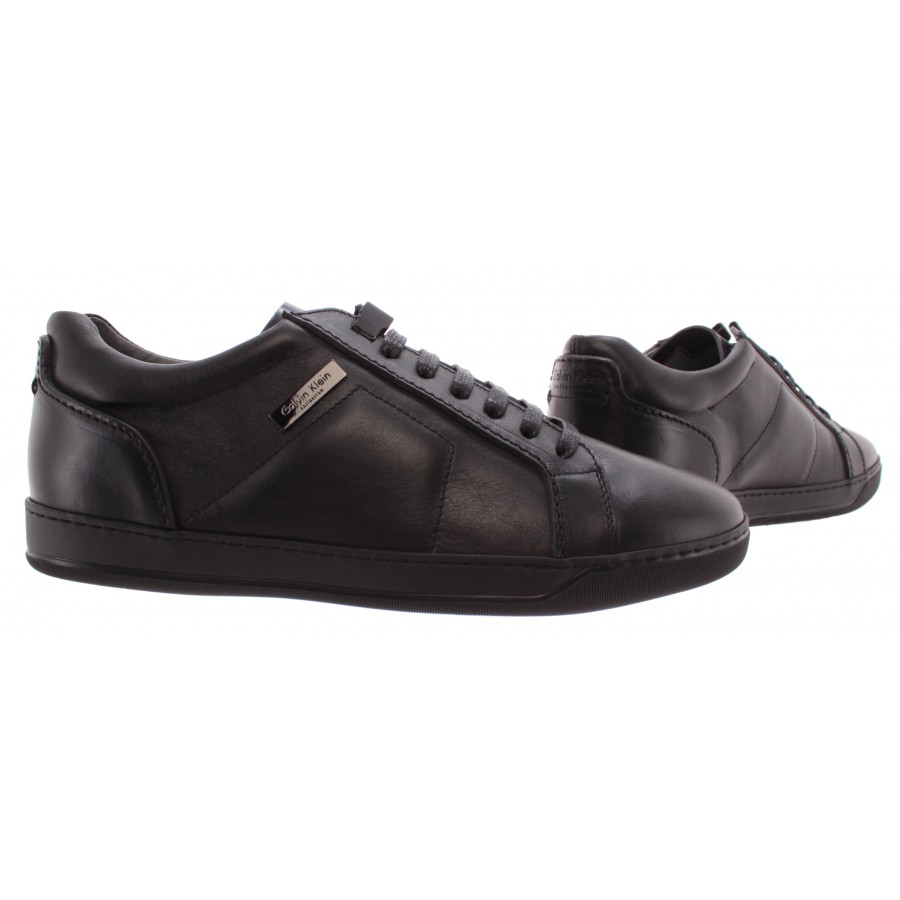 Herren Schuhe Sneakers CALVIN KLEIN Collection 04025/AC SCalf Nero Schwarz Leder