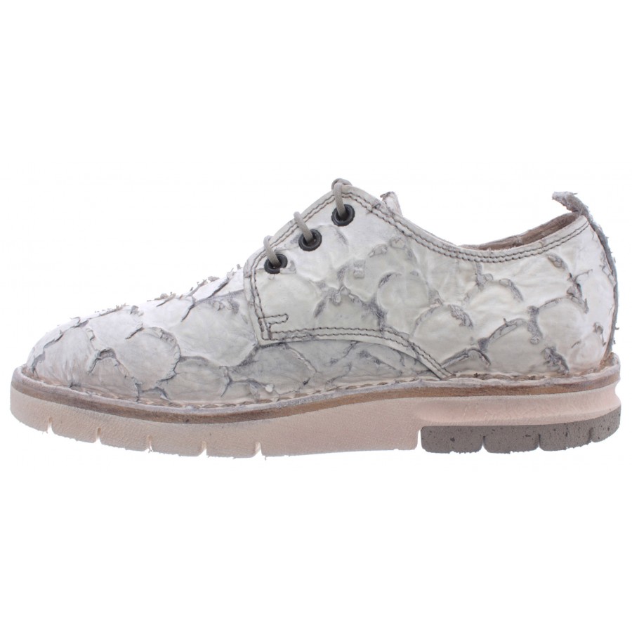 Chaussures Femme MOMA 30501-ZB Ananas Cuir Blanc Extrême Vintage Exclusive Luxe