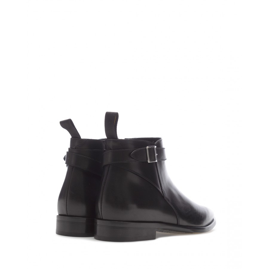Men's Ankle Boots Shoes DOUCAL'S Basquiat Nero Leather Black