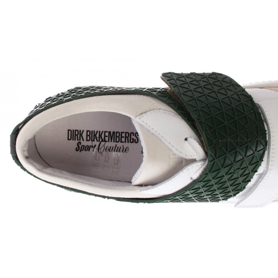 Herren Schuhe Sneakers DIRK BIKKEMBERGS DBR 102345 Strong ER218 White Green Neu