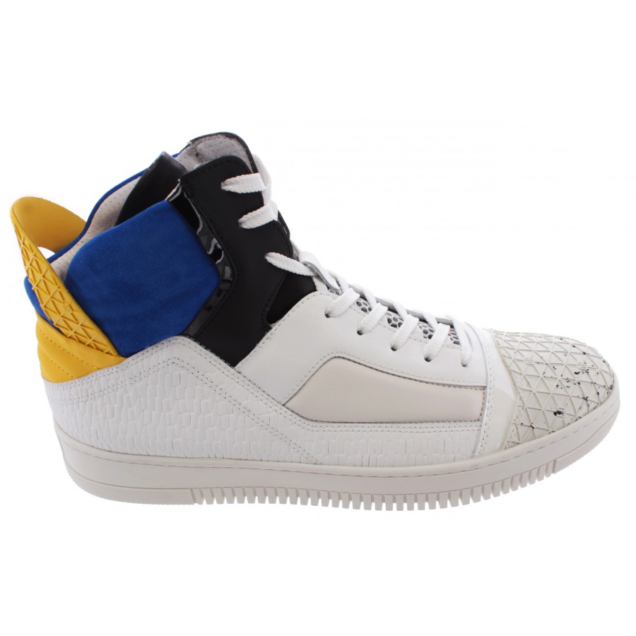 Men's High Top Sneakers DIRK BIKKEMBERGS Sport Couture IT Strong Leather White