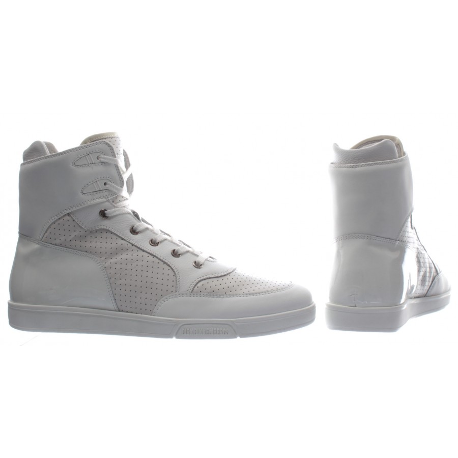 Chaussures Hommes Sneakers DIRK BIKKEMBERGS Sport Couture Olimpian Blanc Nouveau