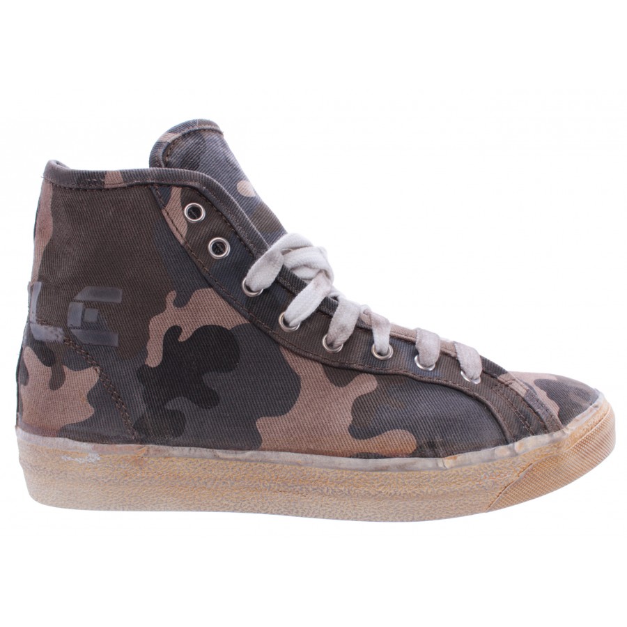 Chaussures Homme Sneakers Haut CYCLE Toile Mimétique Camouflage