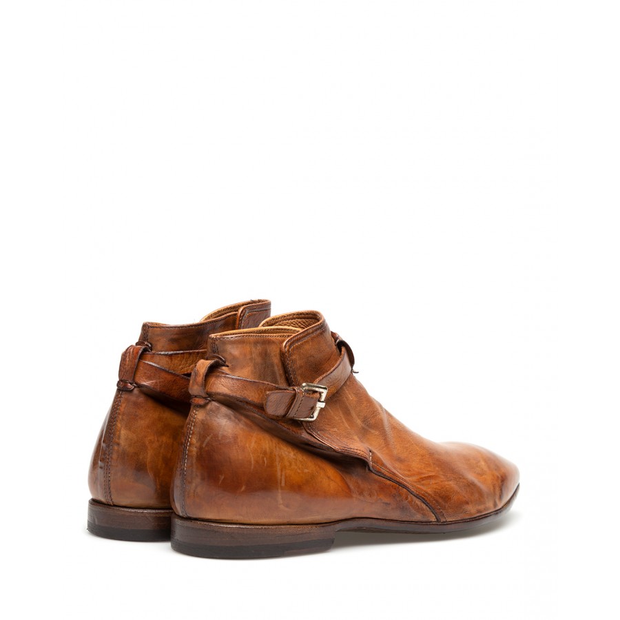 Men's Ankle Boots PREVENTI Davison Leather Brown Vintage