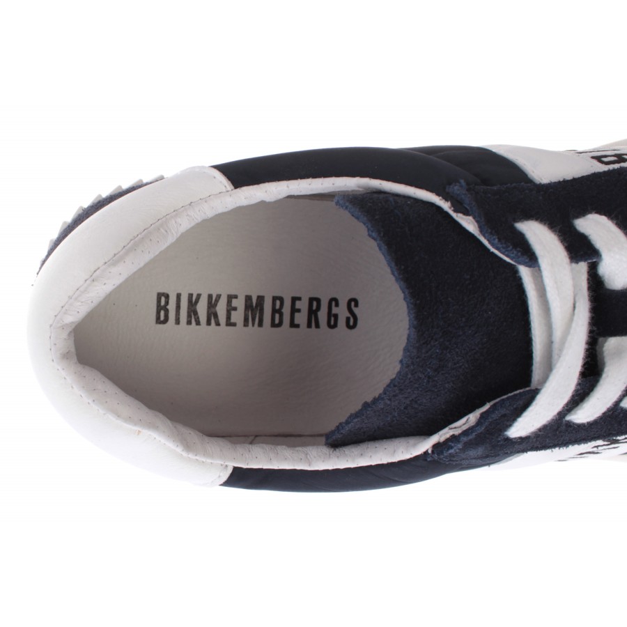 Men's Sneakers BIKKEMBERGS BKE109331 Blue Leather Fabric