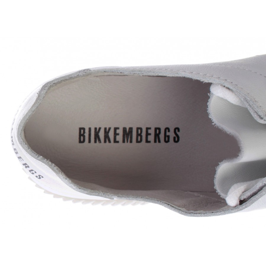 Men's Sneakers BIKKEMBERGS BKE109342 White Leather New