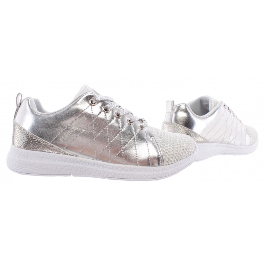 Sneakers Femmes PLEIN SPORT Runner Gisella Silver Argent Glitter