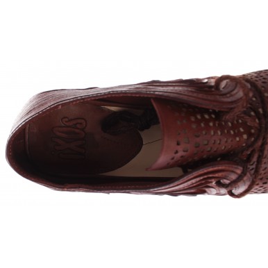 Damen Schuhe iXOS Pasolini Echtes Leder Braun Made In Italy