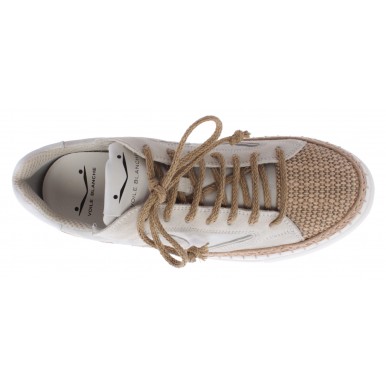 Women's Sneakers VOILE BLANCHE New Tropea White Beige String