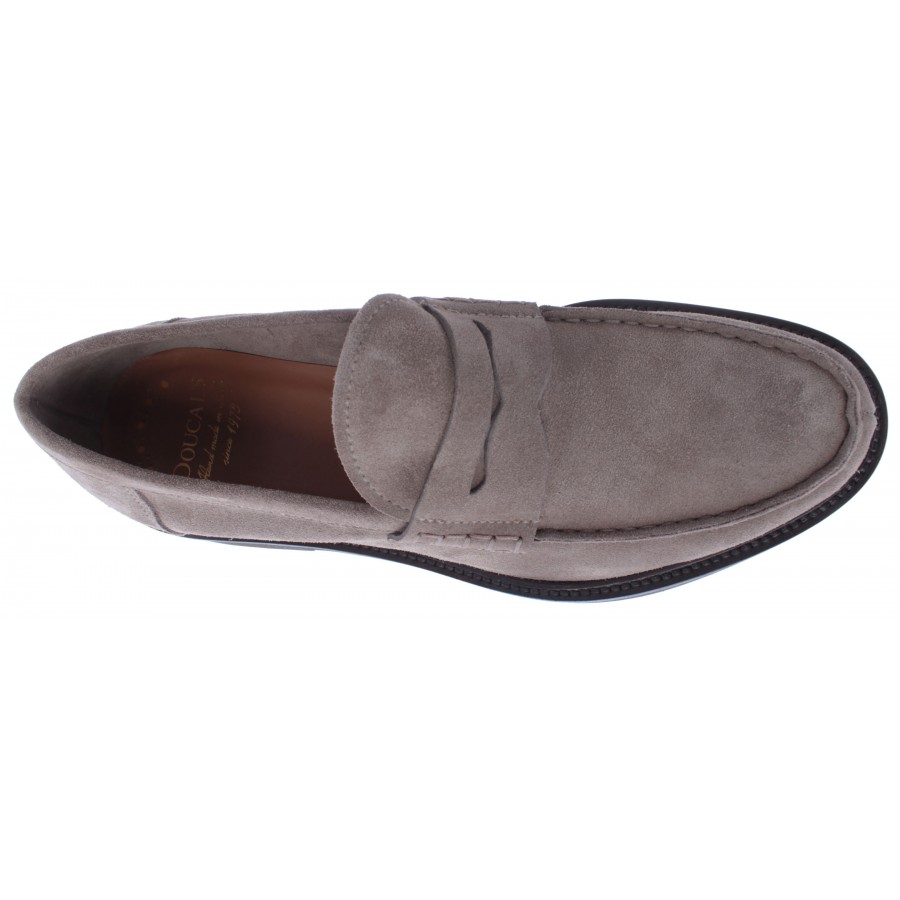 Men's Loafers DOUCAL'S Daino Taupe Suede Gray