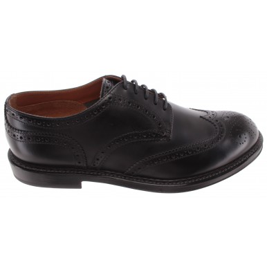 Men's Elegant Shoes DOUCAL'S Horse Nero Leather Black