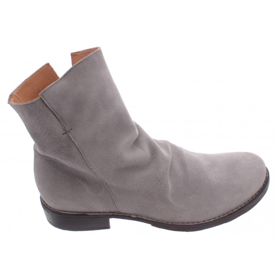 Men's Ankle Boot FIORENTINI + BAKER ELF-0 Waxed Greige Suede Gray
