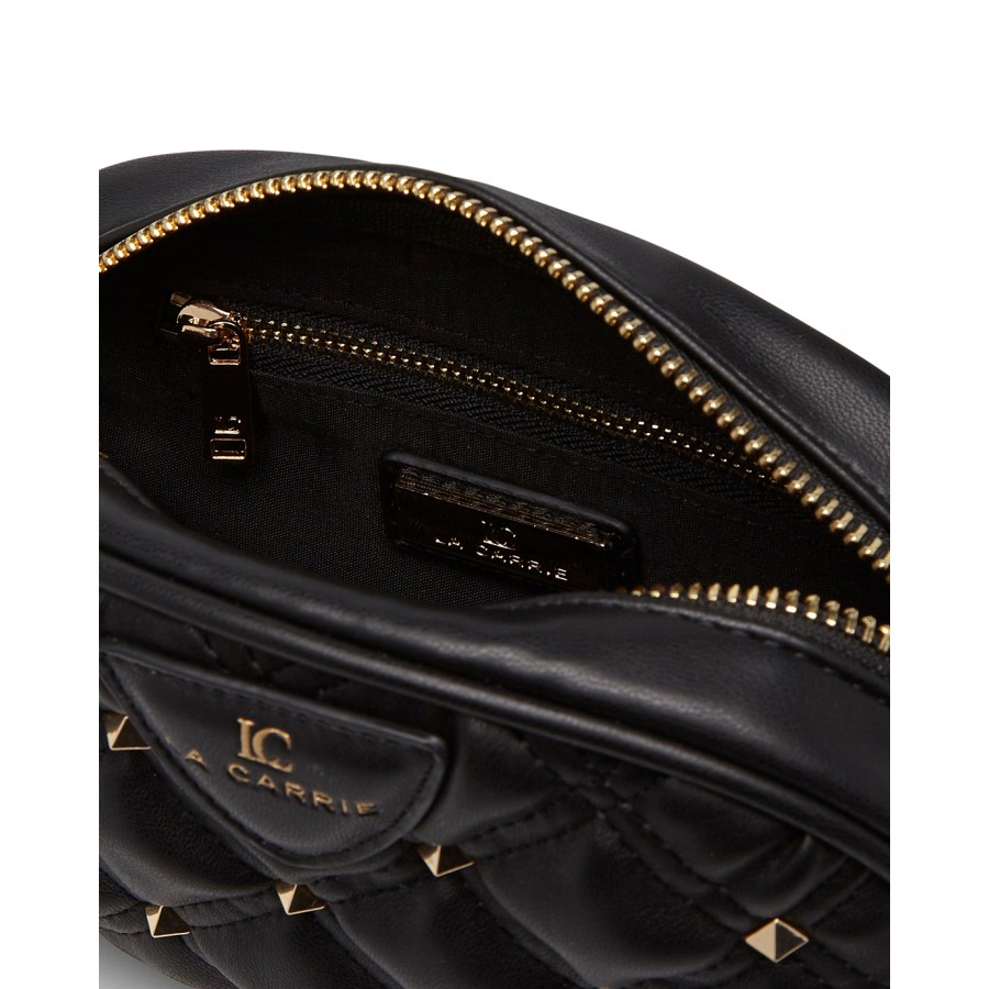 Women's Shoulder Bag Waist LA CARRIE CM143 Tinette Black Synthetic Leather