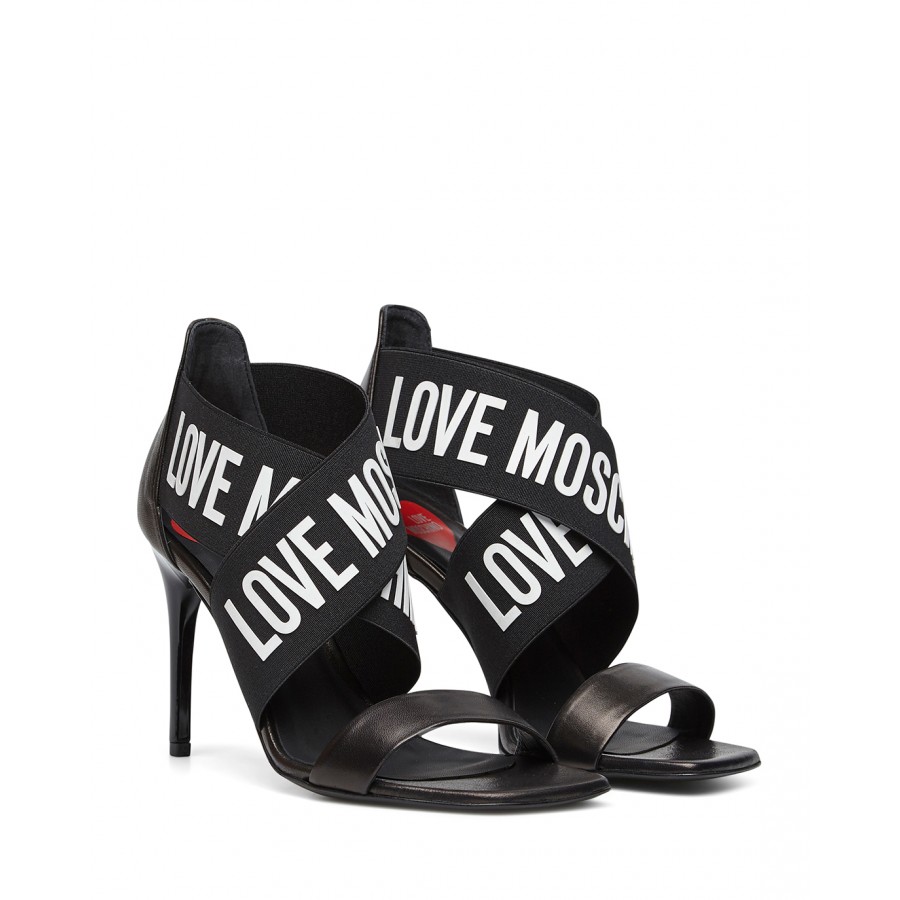 Love Moschino T-Strap Sandals lilac elegant Shoes High-Heeled Sandals T-Strap High-Heeled Sandals 