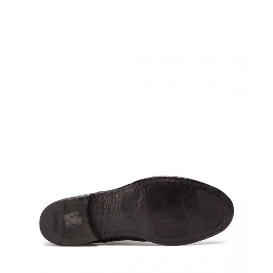 Men's Shoes PREVENTI Milton Black Leather Vintage Goodyear