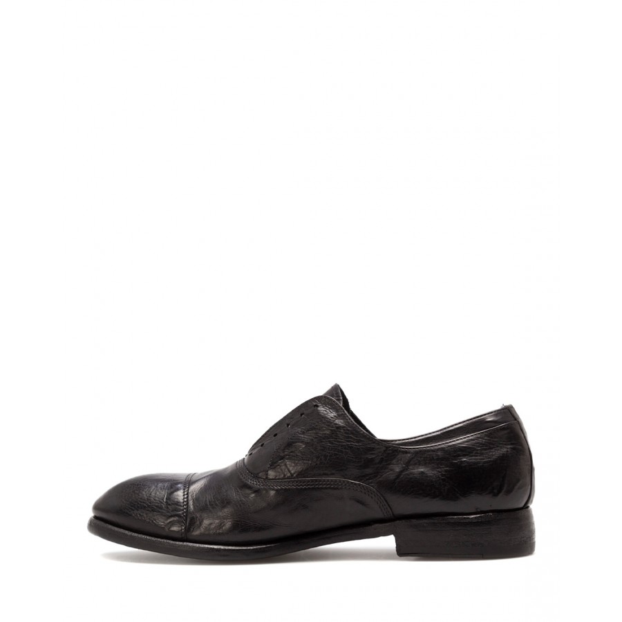 Men's Shoes PREVENTI Milton Black Leather Vintage Goodyear