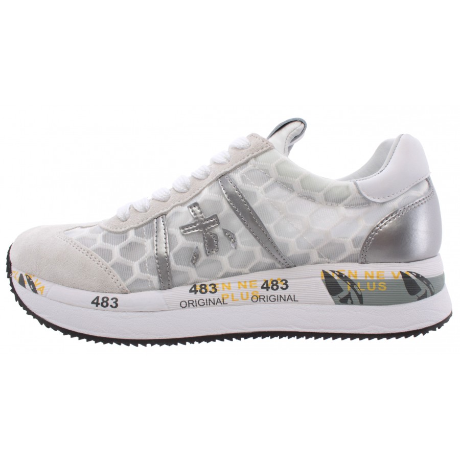 Details about   Women's Shoes Sneakers PREMIATA Scarlett 3730 Leather High Tech Fabric White New
