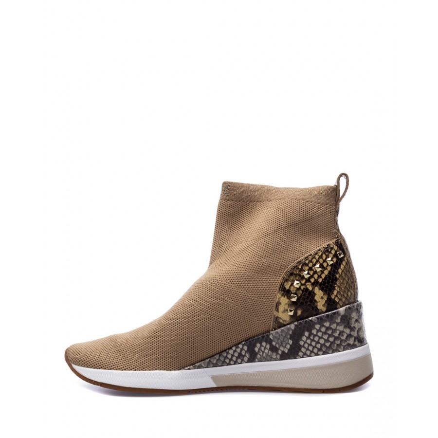 Women's Shoes Sneakers MICHAEL KORS Skyler Camel Slip On Fabric