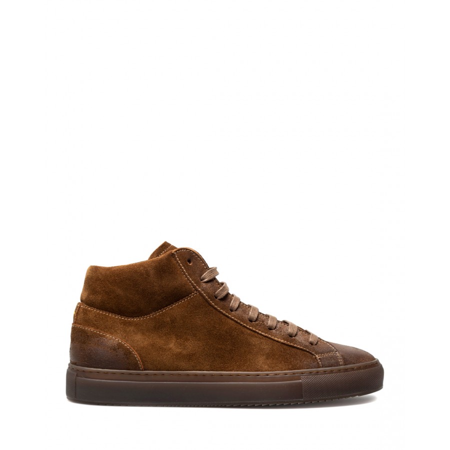 Men's Shoes Sneakers DOUCAL'S Oil Siena Suede Brown