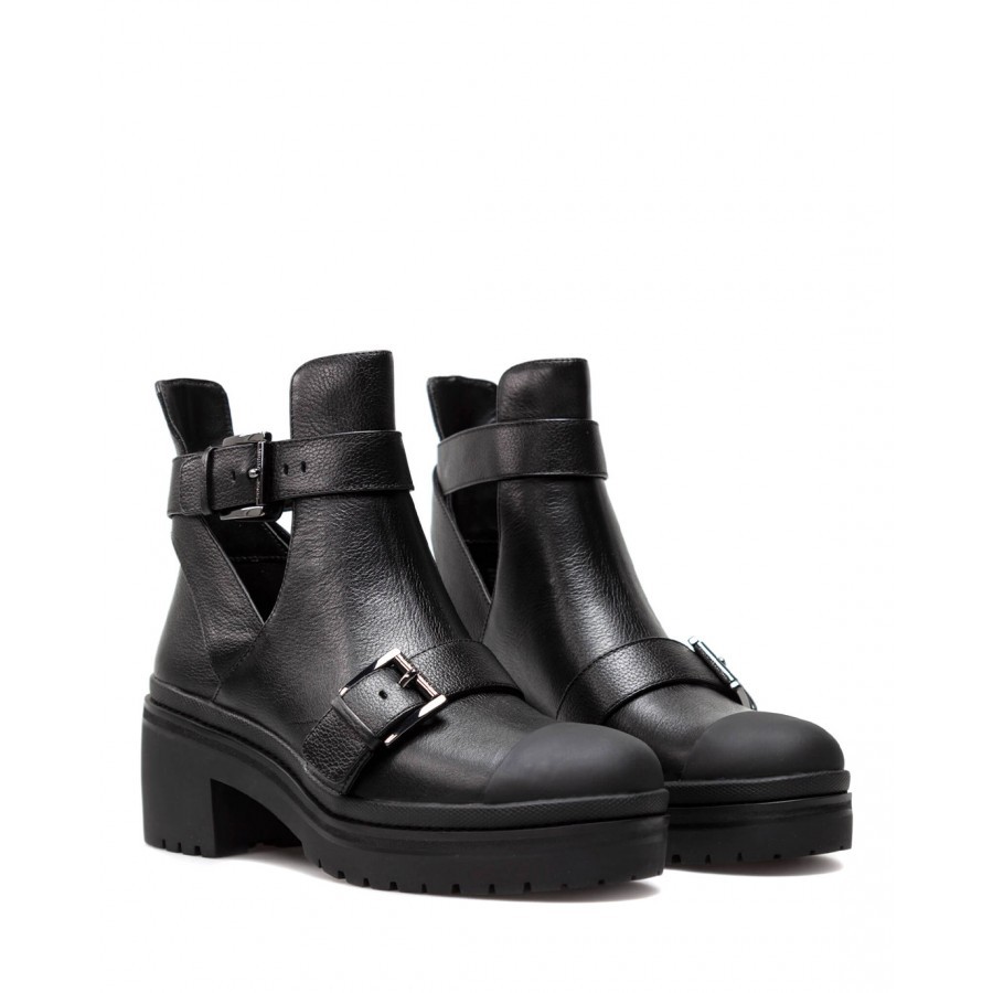 Women's Shoes Ankle Boots MICHAEL KORS Corey Black Leather