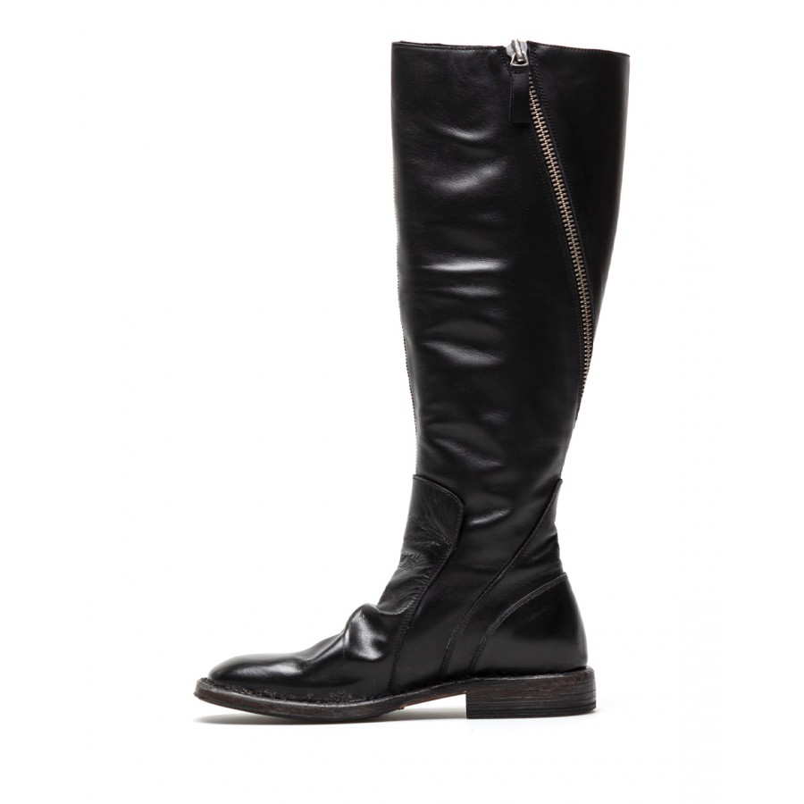 Women's Shoes Boots MOMA 1DW010 Calf Leather Black